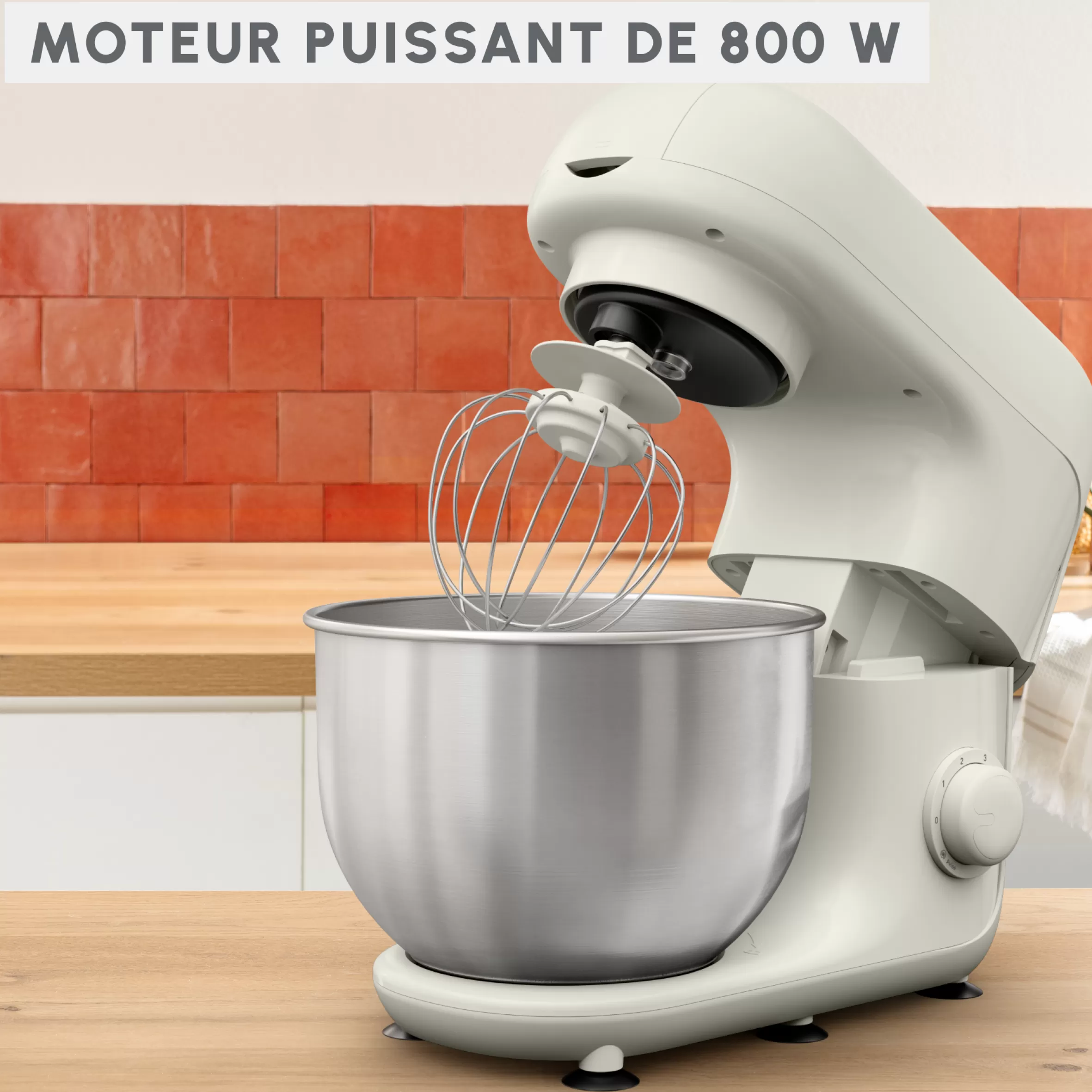 Moulinex Gebakrobots<Bake Essential Pastry Robot, kom van 4,8 l, gebaksset, 800 W