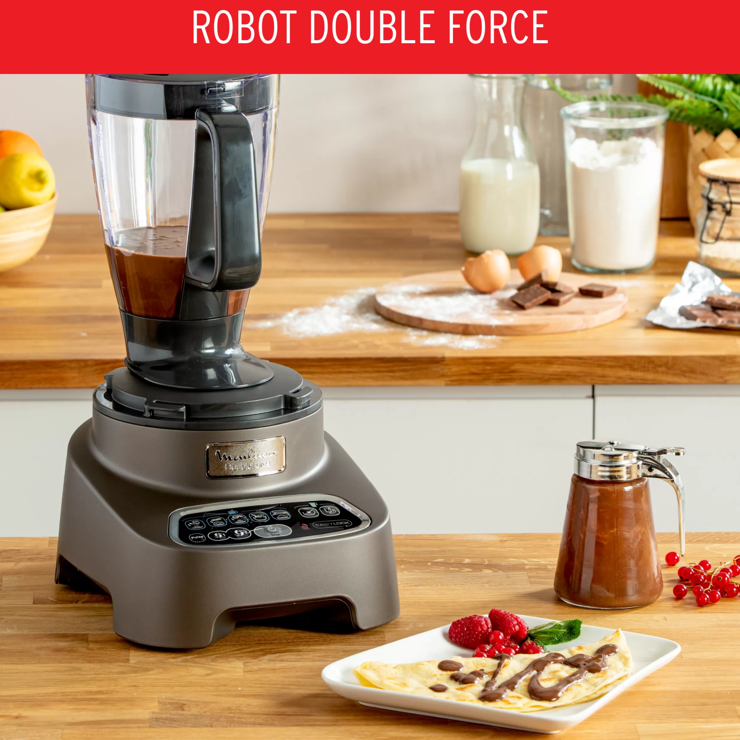 Moulinex Multifunctionele robots<Double Force-robot, 1000 W, 10 accessoires, 6 snelheden
