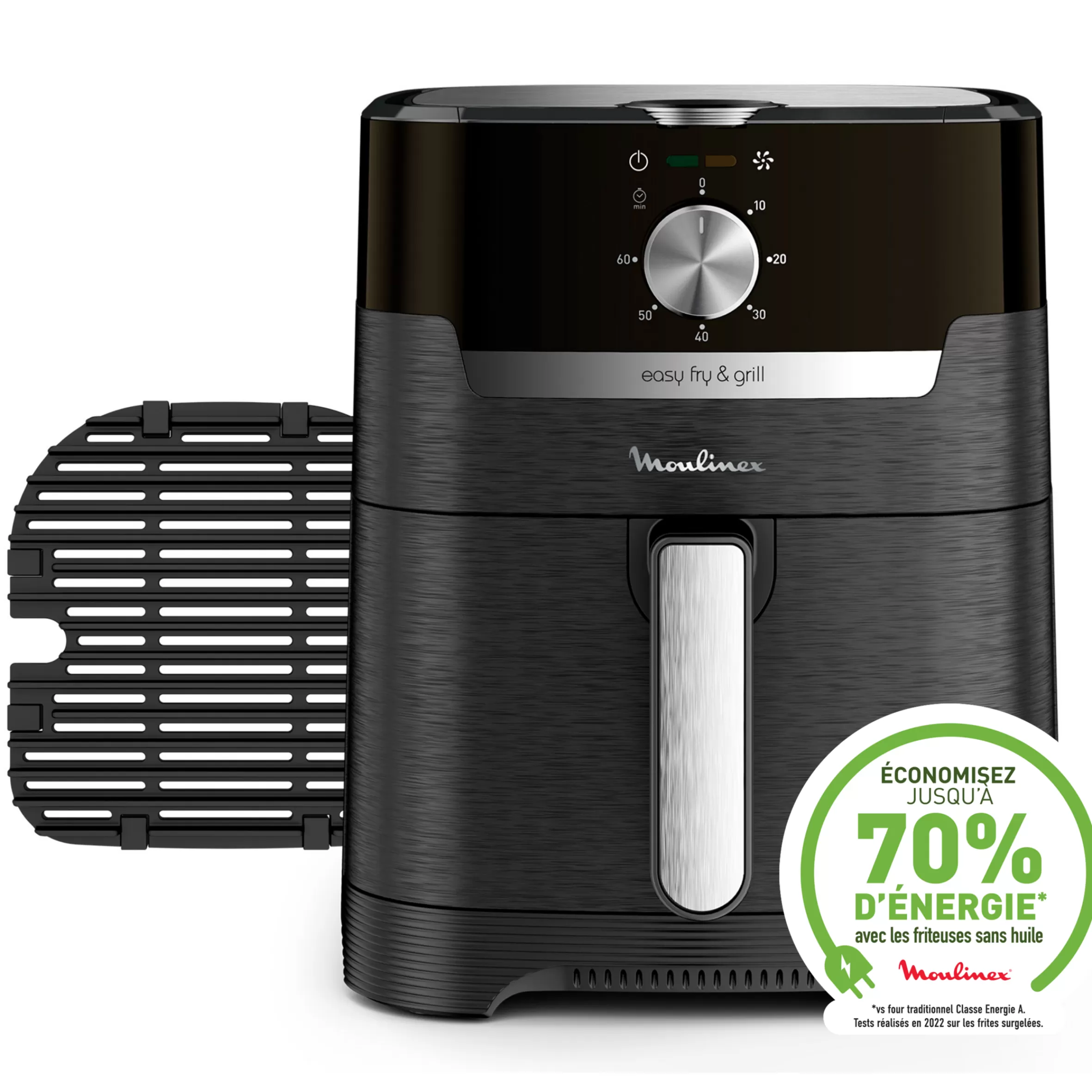 Moulinex Olievrije friteuses<Easy Fry & Grill, olievrije friteuse van 4,2 liter (6 personen), luchtfriteuse, grill