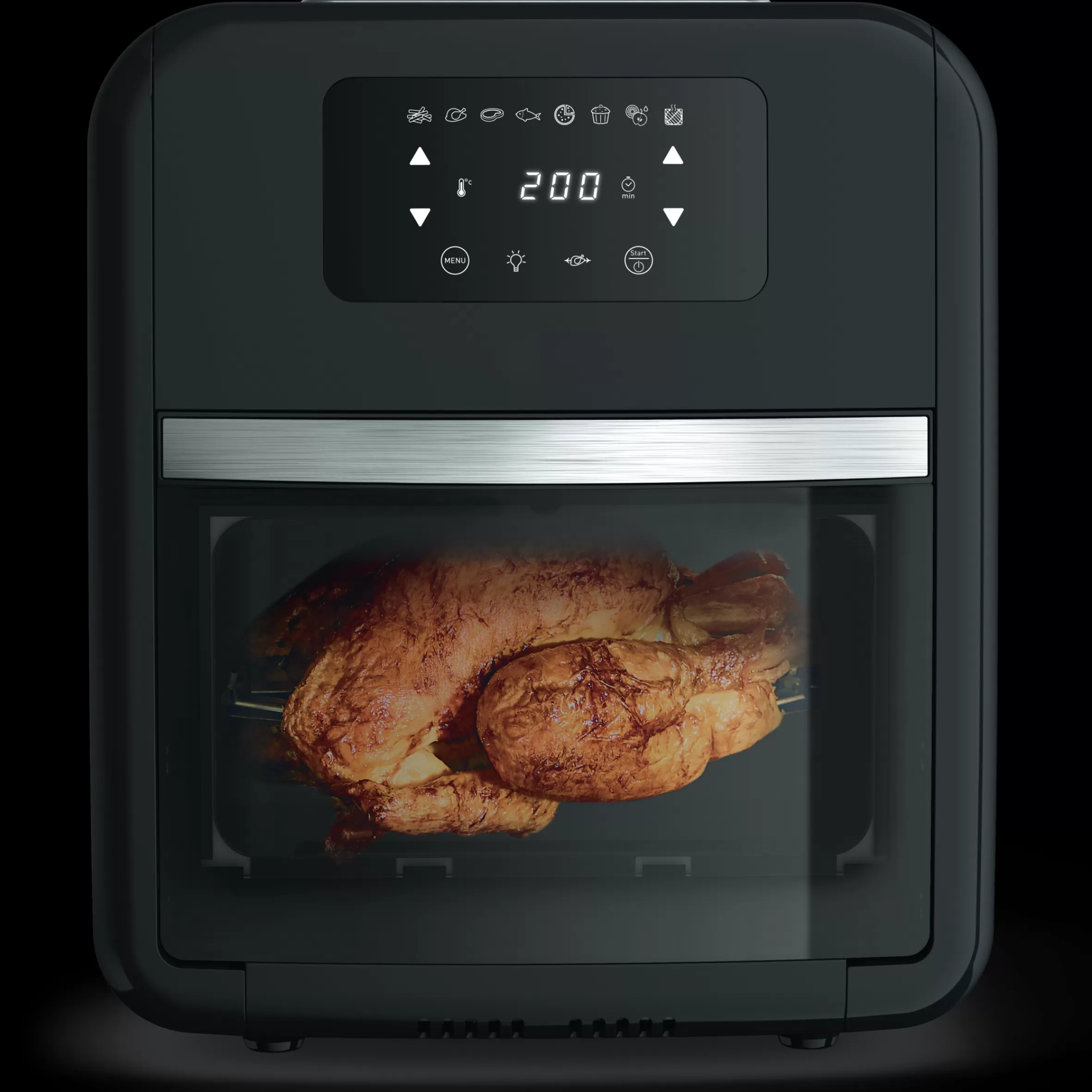 Moulinex Olievrije friteuses<Easy Fry multifunctionele 9-in-1 en grill, olievrije friteuse, 11 l, 8 programma's, luchtfriteuse