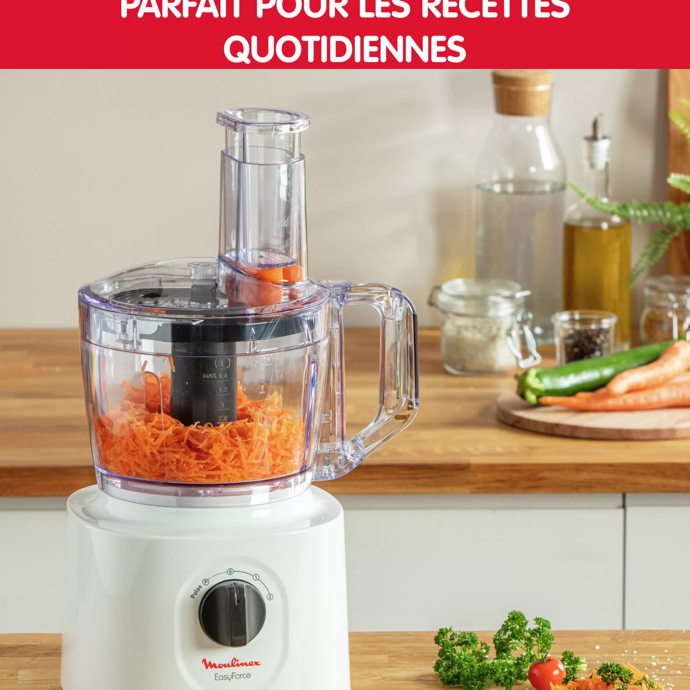 Moulinex Multifunctionele robots<EasyForce 700 W Wit
